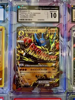 Pokemon Graded Card Lot 9x Holo EX V Rare w/ Meloetta, Lucario, Ponyta - Image 5
