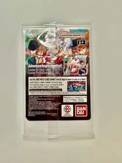 One Piece Card Game Luffy P-055 US VOYAGE College Basketball - SEALED w/ POSTER - Image 4