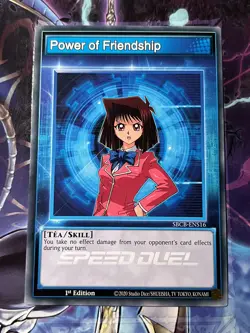 Yugioh Skill Card Power of Friendship SBCB-ENS16 1st Edition Common NM - Image 1