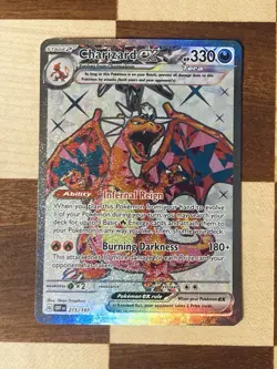 Pokemon TCG Charizard EX Obsidian Flames Holo Ultra Rare Card 215/197 NM - Image 1