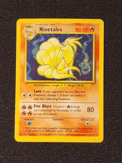 Pokemon TCG Ninetales Base Set - Holo Rare Card 12/102 80HP - SEE GREAT PICS! - Image 1
