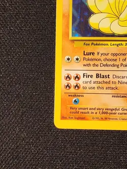 Pokemon TCG Ninetales Base Set - Holo Rare Card 12/102 80HP - SEE GREAT PICS! - Image 2