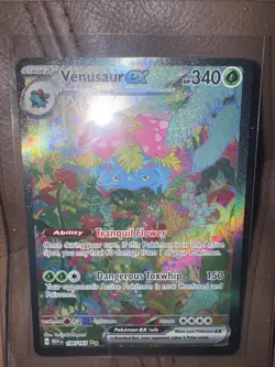 Pokemon TCG Venusaur EX Full Art Holo Card 198/165 Scarlet & Violet 151 Sir - Image 1