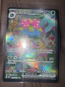 Pokemon TCG Venusaur EX Full Art Holo Card 198/165 Scarlet & Violet 151 Sir - Image 2