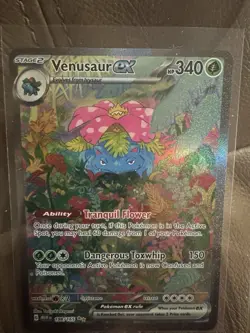 Pokemon TCG Venusaur EX Full Art Holo Card 198/165 Scarlet & Violet 151 Sir - Image 4