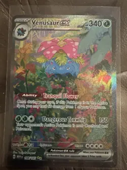 Pokemon TCG Venusaur EX Full Art Holo Card 198/165 Scarlet & Violet 151 Sir - Image 5
