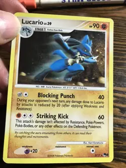2008 Lucario - 2/17 POP Series 8 Promos - Holo Rare Pokemon Card TCG LP - Image 1