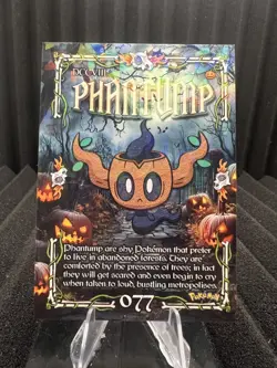 Phantump #77 - Cracked Ice Holo - Prisma Trick or Treat Cards - Pokemon - Image 1