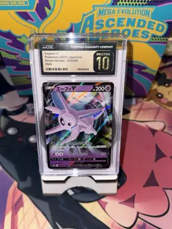 Espeon V Eevee Heroes CGC Pristine 10 Japanese Pokemon Card S6A - Image 1