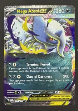 Pokemon Card Mega Evolution Mega Absol ex 086/132 NM+ PACK FRESH!! - Image 1