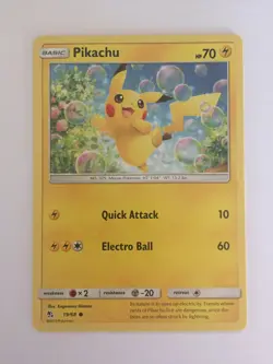 4x Pikachu 19/68 Pokemon Hidden Fates Common Card - Image 1