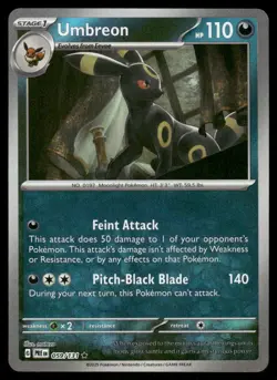 Pokemon Cards Umbreon 059/131 Reverse Holo Prismatic Evolutions Pokeball Rare *1 - Image 1