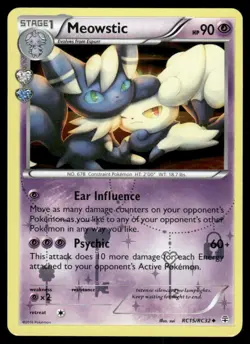 Pokemon Cards Meowstic RC15/RC32 Reverse Holo Generations Uncommon NM - Image 1