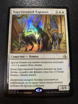 MTG Regal Caracal - Amonkhet - Russian - Foil - Very Nice! - Image 1