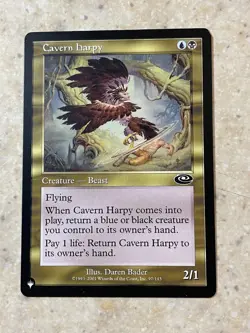 MTG NM Cavern Harpy [The List] - Image 1
