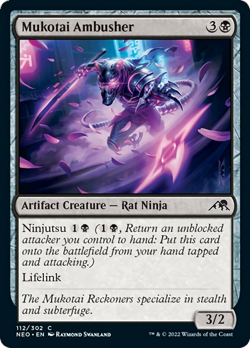 x4 Mukotai Ambusher NEO MTG 112/302 COMMON M/NM 4x - Image 1