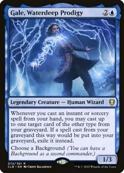 Gale, Waterdeep Prodigy - Commander Legends: Battle For Baldur'S Foil MTG-NM - Image 1