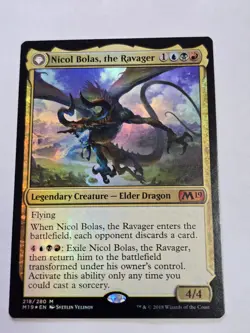 FOIL Nicol Bolas, the Ravager x1 MTG M19 Core 2019 Magic Near Mint NM English - Image 1