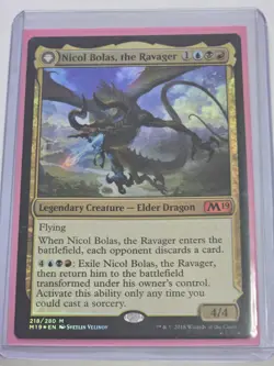 FOIL Nicol Bolas, the Ravager x1 MTG M19 Core 2019 Magic Near Mint NM English - Image 3
