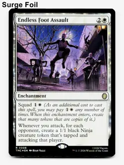 Endless Foot Assault (Surge Foil) MTG Commander: Teenage Mutant Ninja Turtles NM - Image 2