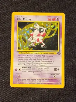 Mr. Mime - 6/64 - Pokemon Jungle Unlimited Holo - 1999 Rare Card WOTC NM-LP+ - Image 1