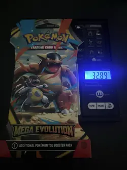 (VERY HEAVY) 32.89g Pokemon TCG Mega Evolution Sleeved Booster Pack (SEALED)✅ - Image 1