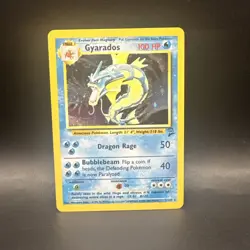 Pokemon Gyarados Holo Rare Card 7/130 Base Set 2 - Image 1
