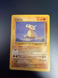 Pokemon TCG Cubone Base Set 2 Unlimited Common Card - Image 1