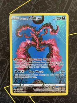Galarian Moltres SWSH284 Holo Rare Black Star Promo Card Pokemon Sword & Shield - Image 1