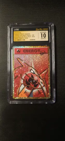 Pokemon TCG Charizard Custom Sketch By Artist "FreshPrints" CGC 10 - Image 1