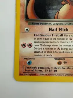 Dark Charizard Team Rocket Holo #4/82 Vintage Pokemon Card WOTC 2000 1st edition - Image 5