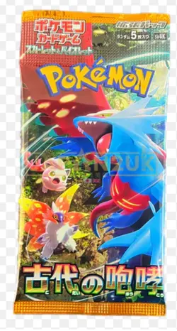 Japanese Pokemon - S&V Ancient Roar SV4K New & Sealed Booster Pack x1 - UK - Image 2