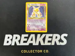 Alakazam 1/102 Base Set Holo Rare Vintage Pokemon Card DMG - Image 1