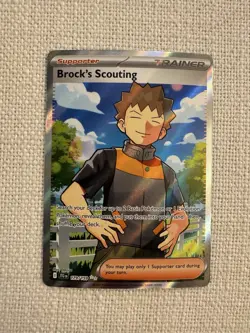 Brock’s Scouting 179/159 Ultra Rare Full-Art Pokemon Journey Together NM - Image 1