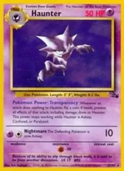 Haunter (#21/62) - Unlimited OS - Fossil HP Pokemon - Image 1