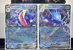 pokemon stellar crown greninja ex 041/142 and Kingdra ex 012/064 Shrounded Fable - Image 1