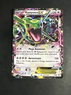 Pokemon Rayquaza EX XY66 XY Black Star Promo Holo Very LP - Image 1