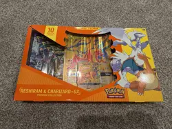 Pokemon TCG Reshiram And Charizard GX Premium Collection Sealed Box RIPPED - Image 1