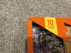 Pokemon TCG Reshiram And Charizard GX Premium Collection Sealed Box RIPPED - Image 2