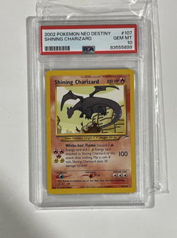 Shining Charizard PSA 10 Pokemon Neo Destiny 107/105 Holo 2002 - Image 1