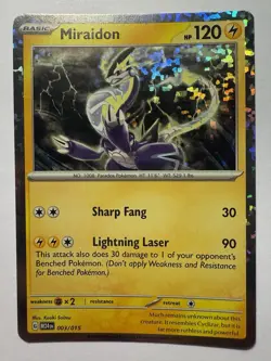 MIRAIDON - McDonald's Promo 003/015 M24 EN 2024 Happy Meal Holo Foil - Pokemon - Image 1