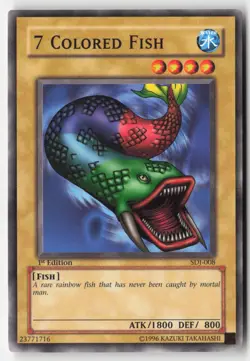 Yugioh - 7 Colored Fish SDJ-008 1st Edition - Starter Deck: Joey - Image 1