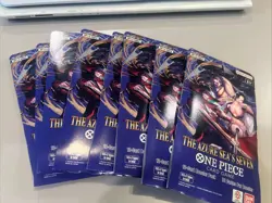 One Piece TCG: The Azure Sea's Seven Sleeved Booster OP-14 English - Lot of 8 - Image 1