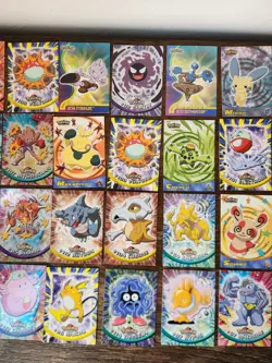 Pokemon Topps Advanced Card Lot 44 Vintage 2000s Square Cards Gengar Raichu - Image 3