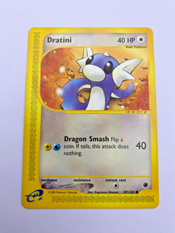 Pokemon Card - Non-Holo Dratini 107/165 Expedition *EX* e-Card Common - Image 1