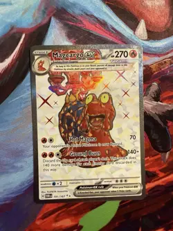 Pokemon TCG Magcargo EX Scarlet & Violet Twilight Masquerade Card 191/167 - Image 1