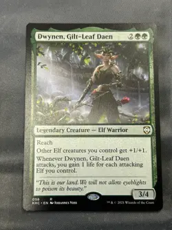 Dwynen, Gilt-Leaf Daen ELVES/ELF Tribe COMMANDER MAGIC DECK Whole 100 MTG Cards - Image 1
