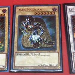 14 Yugioh Cards: Blue Eyes White Monster, Dark Magician, Red Rising Dragon - Image 4
