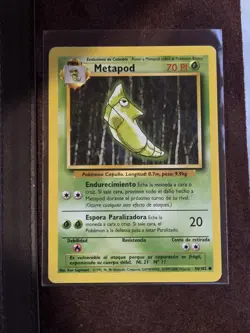 Metapod 54/102 Base Set - Common Pokemon Card - NM/Mint - Spanish ESP - Image 4
