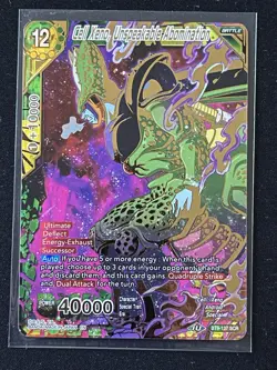 Dragon Ball Super Card Game Cell Xeno Unspeakable Abomination SCR Foil Card - Image 1